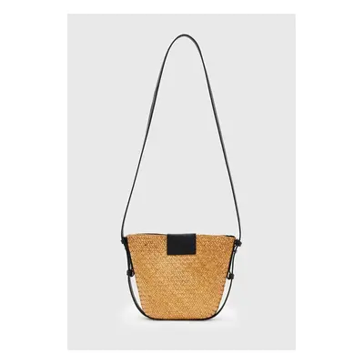 AllSaints kézitáska EBRO STRAW CROSSBODY sárga, WB581Y