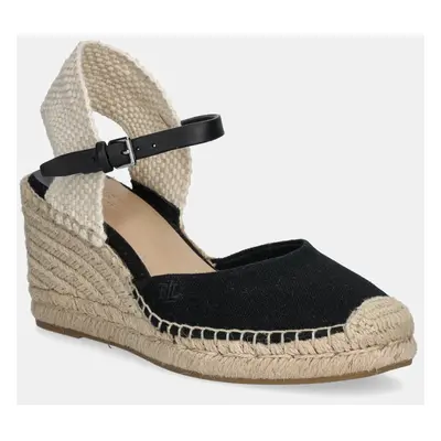 Lauren Ralph Lauren espadrilles Robby fekete, éksarkú