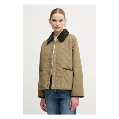 Barbour rövid kabát Anise zöld, átmeneti, oversize, LQU1813GN32