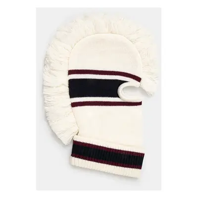 AMBUSH arcmaszk Fringe Knit Balaclava bézs, BMLC001F24KNI0013131