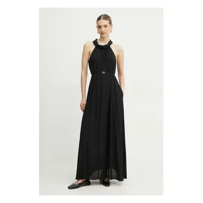 Twinset ruha fekete, maxi, egyenes, 251LB2ECC