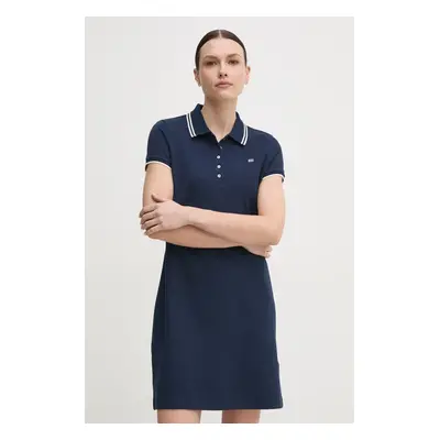 Tommy Hilfiger ruha sötétkék, mini, egyenes, WW0WW45532