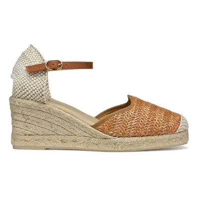 Geox espadrilles D GELSA LOW barna, éksarkú, D55NGE 02MLM C5006