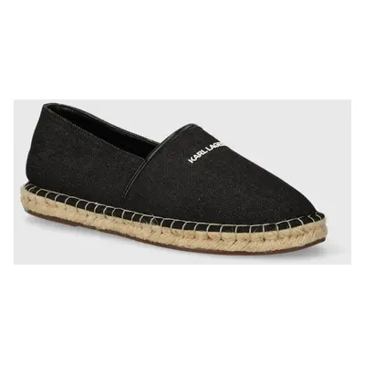 Karl Lagerfeld espadrilles KAMINO fekete, KL70104