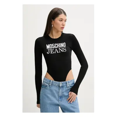 Moschino Jeans body könnyű, női, fekete, 3203