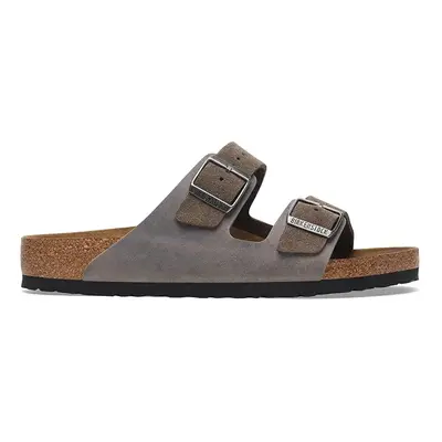 Birkenstock bőr papucs Arizona zöld, férfi