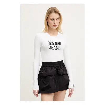 Moschino Jeans pulóver könnyű, női, fehér, 3203