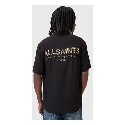 AllSaints ing UNDRGNDBOWA férfi, fekete, relaxed, M034SC