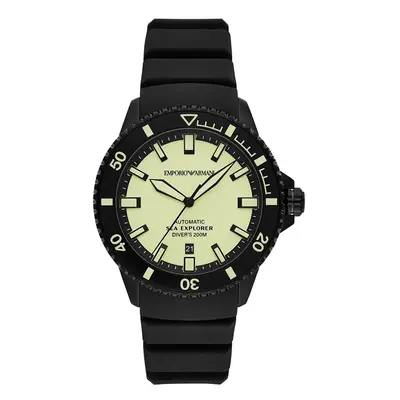 Emporio Armani óra SEA EXPLORER fekete, férfi, AR60085