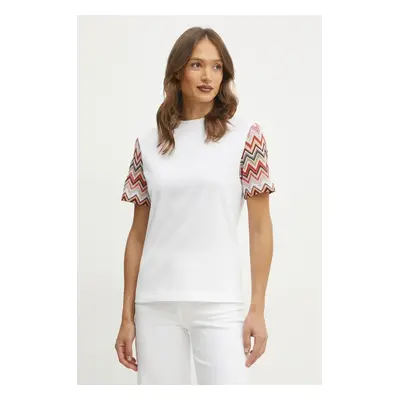 Missoni t-shirt női, fehér, DS25SL01.BJ00N7