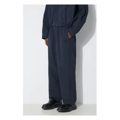 AMBUSH nadrág Nylon Track Pants férfi, sötétkék, egyenes, BMCJ002S24FAB