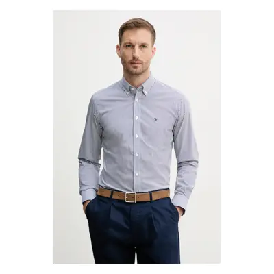 Hackett London ing férfi, galléros, sötétkék, relaxed, HM3010261