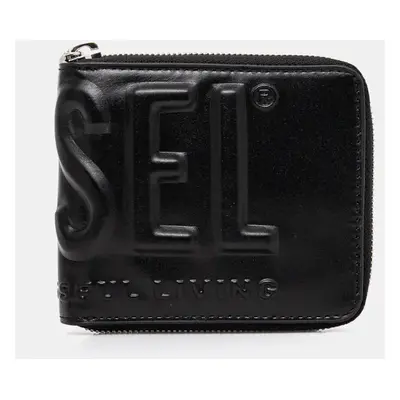 Diesel bőr pénztárca DSL 3D- BI FOLD COIN ZIP fekete, férfi, X10007.PR818