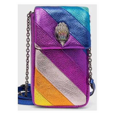 Kurt Geiger London bőr táska KENSINGTON PHONE BAG rózsaszín