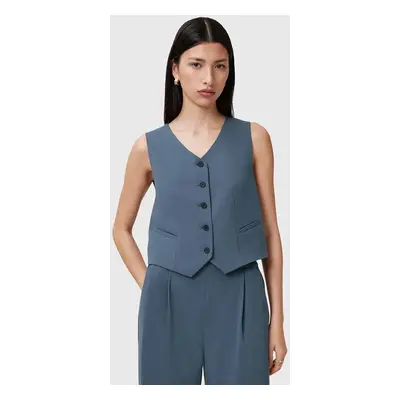 AllSaints mellény ALEIDA egysoros gombolású, W005QC