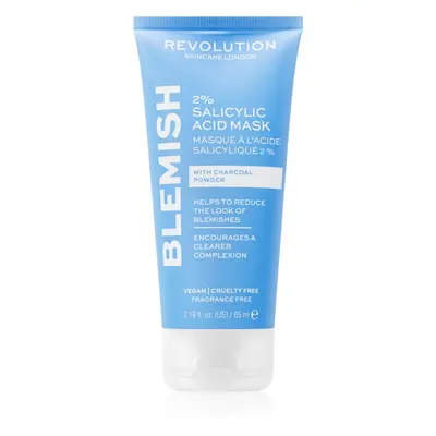 Revolution Skincare Blemish 2% Salicylic Acid tisztító maszk 2% szalicilsavval 65 ml