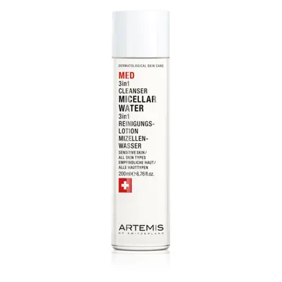 ARTEMIS MED 3in1 Cleanser finoman tisztító micellás víz az arcra és a szem környékére 200 ml