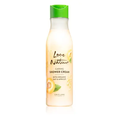 Oriflame Love Nature Organic Oat & Apricot ápoló tusoló gél 250 ml