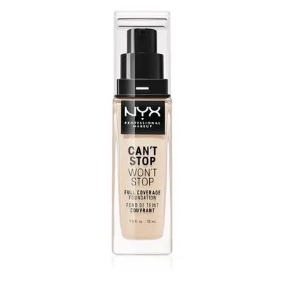 NYX Professional Makeup Can't Stop Won't Stop Full Coverage Foundation Magas fedésű alapozó árny