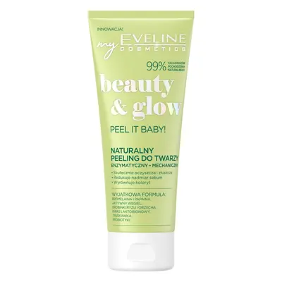 Eveline Cosmetics Beauty & Glow Peel It Baby! enzimatikus peeling 2 az 1-ben 75 ml