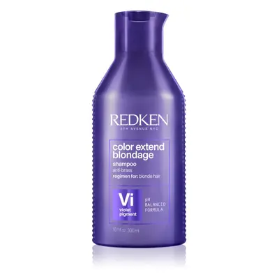 Redken Color Extend Blondage lila sampon semlegesíti a sárgás tónusokat 300 ml