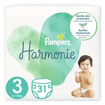 Pampers Harmonie Size 3 eldobható pelenkák 6 – 10 kg 31 db