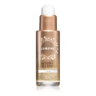 Lumene Natural Glow élénkítő make-up a természetes hatásért SPF 20 árnyalat 4 Tan 30 ml