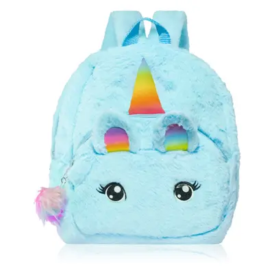 BrushArt KIDS Fluffy unicorn backpack Large gyermekhátizsák Blue (29 x 33 cm) 1 db