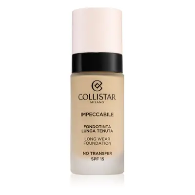 Collistar Impeccabile Long Wear Foundation tartós alapozó SPF 15 1N Avory 30 ml