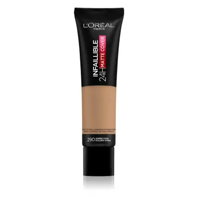 L’Oréal Paris Infallible 32H Matte Cover tartós matt alapozó SPF 25 árnyalat 290 (Neutral Undert