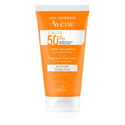 Avène Sun Fragrance-Free Cream napozó krém SPF 50+ 50 ml