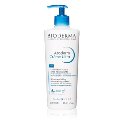 Bioderma Atoderm Cream tápláló testápoló krém normál és száraz érzékeny bőrre parfümmentes Bottl