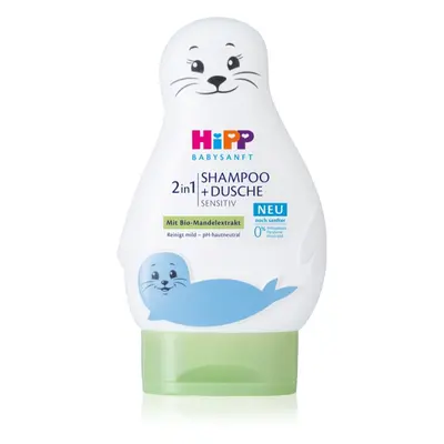 Hipp Babysanft Sensitive sampon gyermekeknek testre és hajra Seal 200 ml