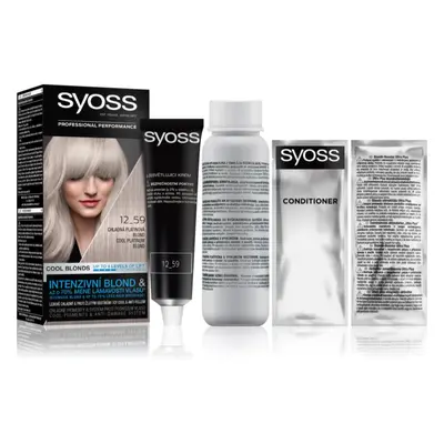 Syoss Cool Blonds tartós hajfesték árnyalat 12-59 Cool platinum blond