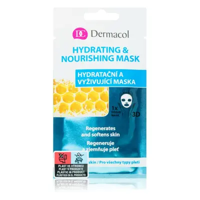 Dermacol Hydrating & Nourishing Mask textil 3D hidratáló és tápláló arcmaszk 15 ml