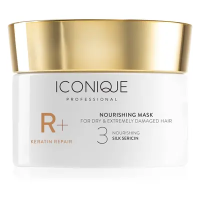 ICONIQUE Professional R+ Keratin repair Nourishing mask megújító maszk száraz és sérült hajra 20