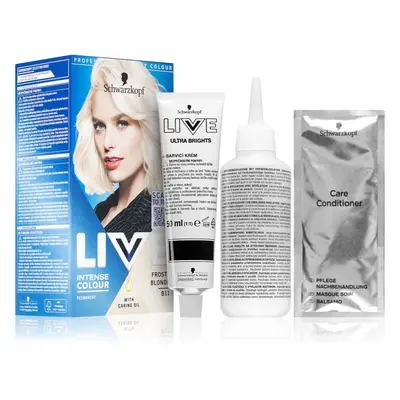 Schwarzkopf LIVE Intense Colour tartós hajfesték árnyalat B11 Frosty Blonde 2x60 ml