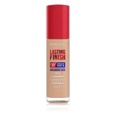 Rimmel Lasting Finish 35H Hydration Boost hidratáló alapozó SPF 20 árnyalat 150 Rose Vanilla 30 