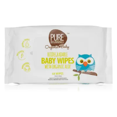 Pure Beginnings Organic Baby nedves törlőkendők gyermekeknek 64 db