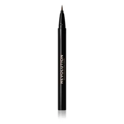 Makeup Revolution Hair Stroke Brow Pen szemöldök fixáló árnyalat Medium Brown 0,5 ml