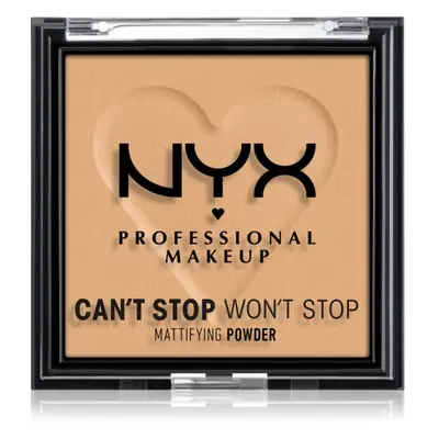 NYX Professional Makeup Can't Stop Won't Stop Mattifying Powder mattító púder árnyalat 05 Golden