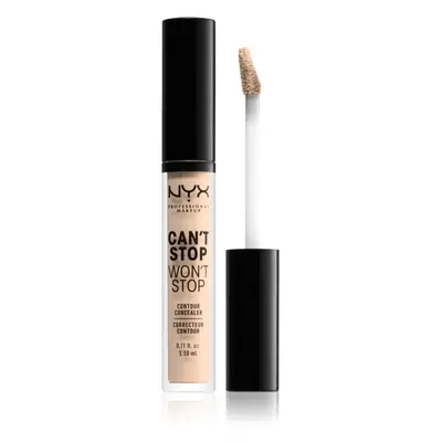 NYX Professional Makeup Can't Stop Won't Stop folyékony korrektor árnyalat 04 Light Ivory 3.5 ml