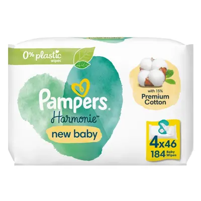 Pampers Harmonie New Baby nedves törlőkendő gyerekeknek 4x46 db