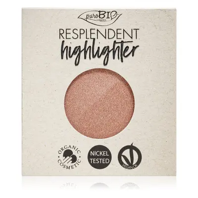 puroBIO Cosmetics Resplendent Highlighter krémes élénkítő készítmény utántöltő árnyalat 04 Pink 