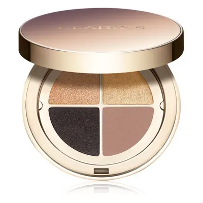 Clarins Ombre 4 Colour Eye Palette szemhéjfesték paletta a hosszan tartó hatásért árnyalat 08 - 