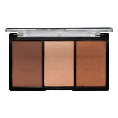 Makeup Revolution Ultra Sculpt & Contour arckontúr paletta árnyalat 04 Ultra Ligt/Medium 11 g