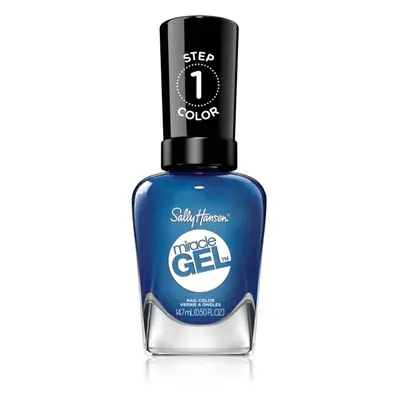 Sally Hansen Miracle Gel™ géles körömlakk UV/LED lámpa használata nélkül árnyalat Blues Cruise 1