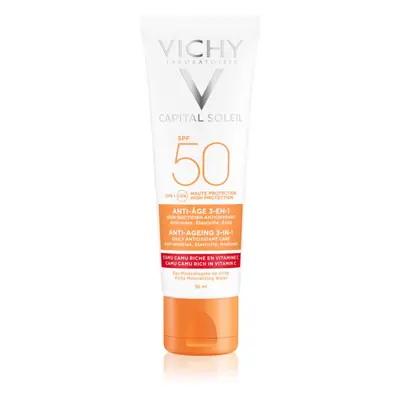 Vichy Capital Soleil védőkrém a bőröregedés ellen SPF 50 50 ml