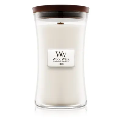 Woodwick Linen illatgyertya fa kanóccal 609.5 g