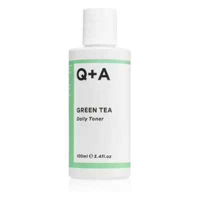 Q+A Green Tea tisztító arc tonik zöld teával 100 ml